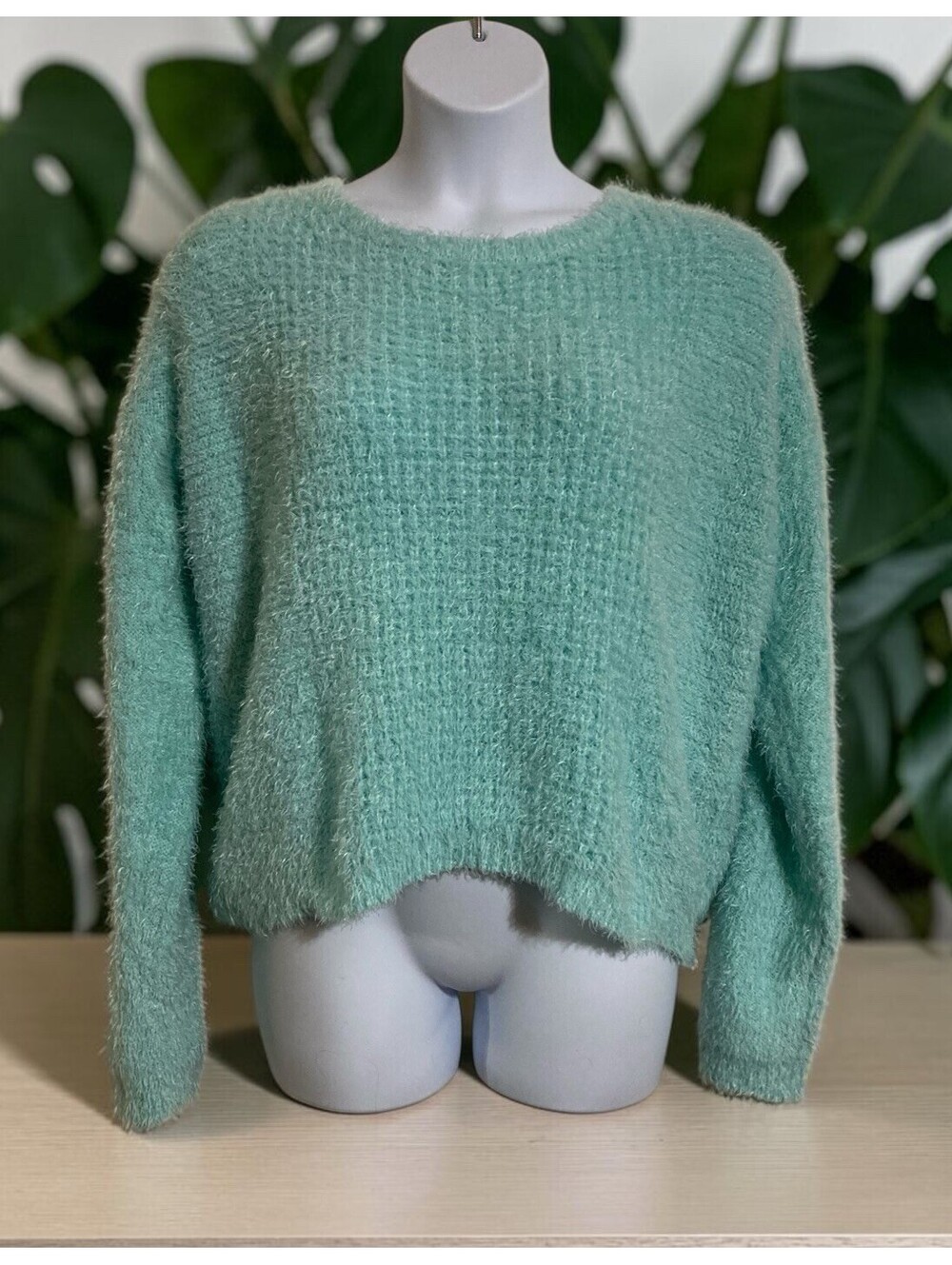 Women No Boundaries Blue Long Sleeve Polyester Blend Soft Touch Sweater Sz XXL
